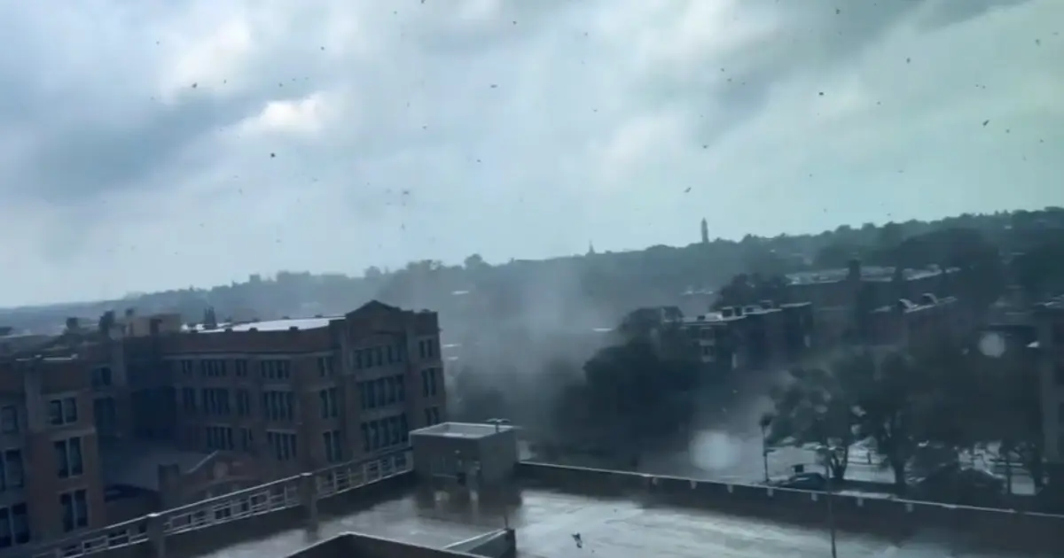 Severe Weather Hits Downtown Buffalo